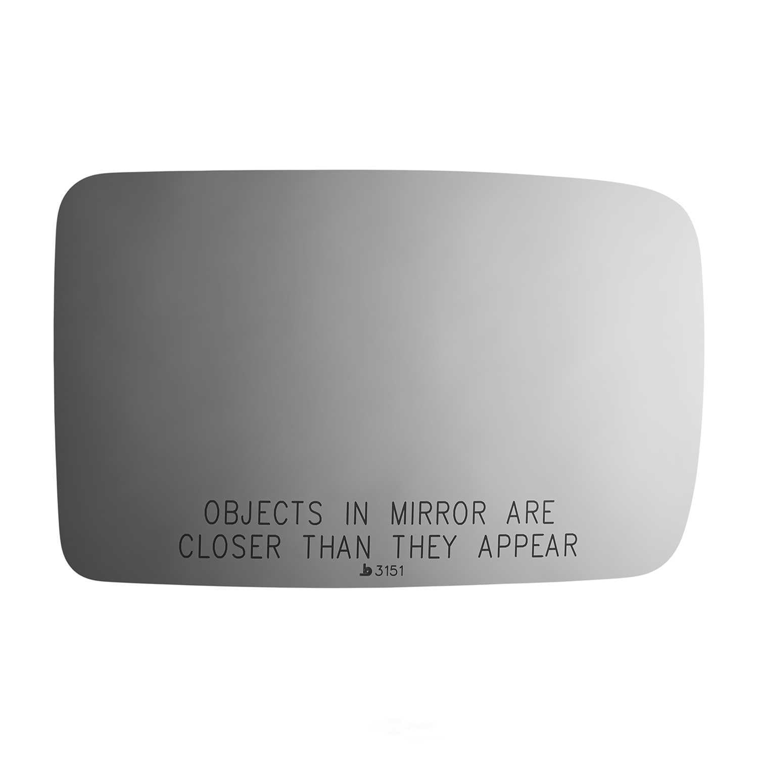 Burco Side View Mirror Replacement Glass - Clear Glass - 3151