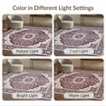 thumbnail image 7 of ODIKA 2'x3' Washable Doormat Non-Slip, Low Pile Vintage Border Tracery Pink Mauve Boho Purple Distressed Plum Playful Expressive for Entryway, Kitchen, Laundry Room, 7 of 7