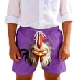 thumbnail image 2 of Toddler Boys Pull-on Shorts Breathable Fabric Angry Rooster Graphic Print Loose Fit Athletic Bottoms for Daily Wear Outdoor Activity, 5T-14Y, 2 of 9