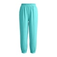 thumbnail image 4 of oqasdz Women's Elegant Casual Trousers with Side Pocket Slim Leg Soft Solid Color Knit Pants Comfort and Stretch Outdoor Activities, 4 of 5