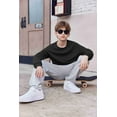 thumbnail image 7 of Arshiner Boys Sweatshirts Long Sleeve Crewneck Pullover Shirt Kids Fashion Fall Winter Sweater Size 6-14 Years Black 120, 7 of 7