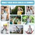 thumbnail image 6 of Yvsxxv Cooling Bandana, Water Absorbent Neck Wrap, Unisex Summer Outdoor Accessory, Blue, 1 Pc, 6 of 7