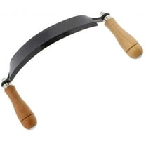 Draw Knife for Woodworking with Ergonomic Wooden Handles and Sharp Blade for Carving Shaping and Debarking Logs and Lumber