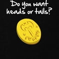thumbnail image 2 of CafePress - Heads Or Tails? Maternity T Shirt - Maternity Dark T-Shirt, 2 of 3