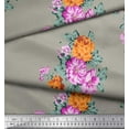 thumbnail image 3 of Soimoi Cotton Poplin Fabric Florals Floral Printed Craft Fabric by The Yard 42 Inch Wide, 3 of 3
