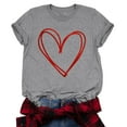thumbnail image 2 of Valentines Day Shirts for Women Cute Love Heart Shirts Tee Tops Shirt Gift for Her, 2 of 6