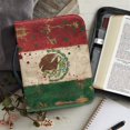thumbnail image 6 of HELLHERO Mexican Flag Church Bible Bag with Protective Portable Bible Carrying Case for Outdoor, PU Leather Bible Cover for Christian Prayer, 6 of 12