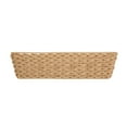 thumbnail image 3 of HomeZone 2-Pack Beige Poly Rattan Basket Organizers, 21in L x 8.5in W x 6in H, 3 of 12