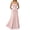 00-Pink333, variant on Women's Evening Party Gown Formal Sleeveless Square Neck Ruched Flowy Maxi Dress