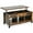 Coffee, variant on Giantex Lift Top Coffee Table, with Hidden Storage Compartment & 3 Open Shelves, Rectangular Cocktail Tea Table w/Solid Wood Legs for Living Room Reception Room, Black