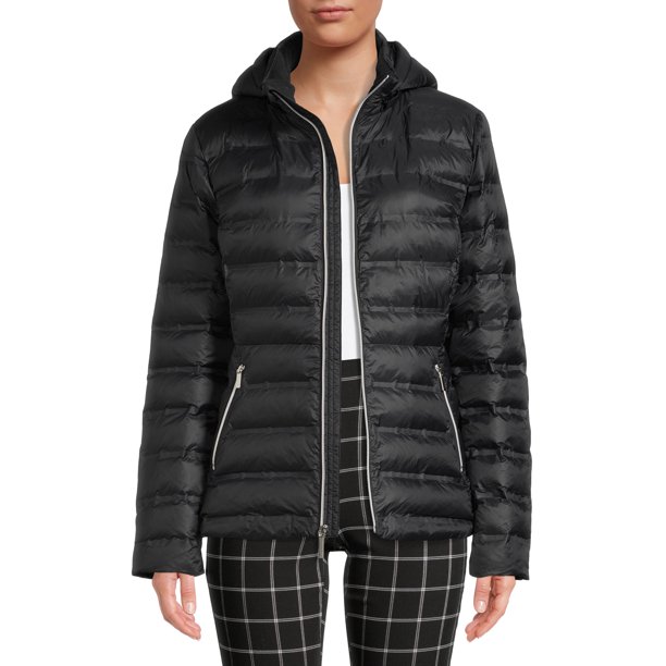 Time and Tru Women’s and Plus Puffer Bubble Jacket - Walmart.com