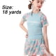 thumbnail image 2 of Traje de baño para niñas Traje de baño dividido deportivo colorido Conjunto de natación de manga corta, 2 of 7