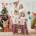 thumbnail image 4 of Conjunto de pijama OakFashion Christmas Family, pijama a juego con forma de alce, 4 of 7
