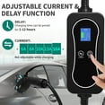 thumbnail image 2 of Dextrus 16 Amp EV Charger Level 2, Portable J1772 Electric Car Charger Adjustable Current/Timing Delay with 25ft Cable, NEMA 6-20 & NEMA 5-15, Compatible with Tesla for Home, 2 of 9