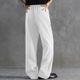 thumbnail image 6 of Mens Casual Dress Pants Old Money Pleated Baggy Wide Leg Vintage Relaxed Fit Slacks Work Office Trousers, 3XL, 6 of 7