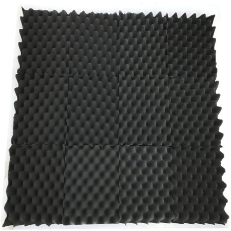 ICERUN 2026 New 50 Pack Acoustic Studio Foam Tiles Wall Panels Soundproofing Wedge Sound Insulation High Density Foam 12" X 12"X 2" for Home Studio,Music Rooms,Sound Recording,Noise Reduction