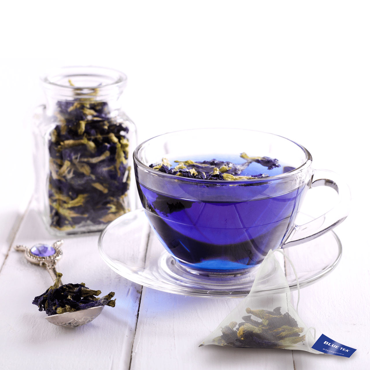 BLUE TEA - Butterfly Pea Flower Cinnamon | 30 Pyramid Tea