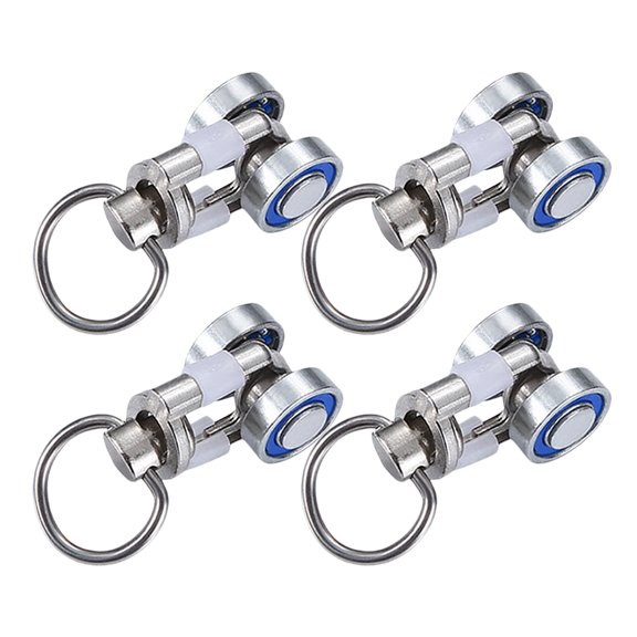 Shisuyan Curtain Slider Track 4Pcs Rollers Quiet Movement Durable Easy Installation Homeowners