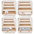 thumbnail image 6 of Light Blue Palm Trees Stair Treads Non Slip for Steps Summer Beach Tropical Farmhouse 10 Pcs Reusable Adhesive Stair Runner Mats for Dogs Elders Carpet Treads Rugs for Staircase 8x30 In, 6 of 9