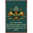 thumbnail image 1 of Mandala Tin Sign Vintage Metal Sign Poster Retro Painting Plaque Iron Sign Wall Decor Art Mural Hanging Sign Decorative for Cafe Office Restaurant Home Bathroom 12 x 8Inch, 1 of 5