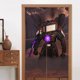 thumbnail image 1 of Cortina para puerta de baño Skibidi, cortina opaca con estampado de patrón para ventana, cortina divisoria de ambientes, tapiz para decoración del hogar, 34" de ancho x 56" de largo, 1 of 1