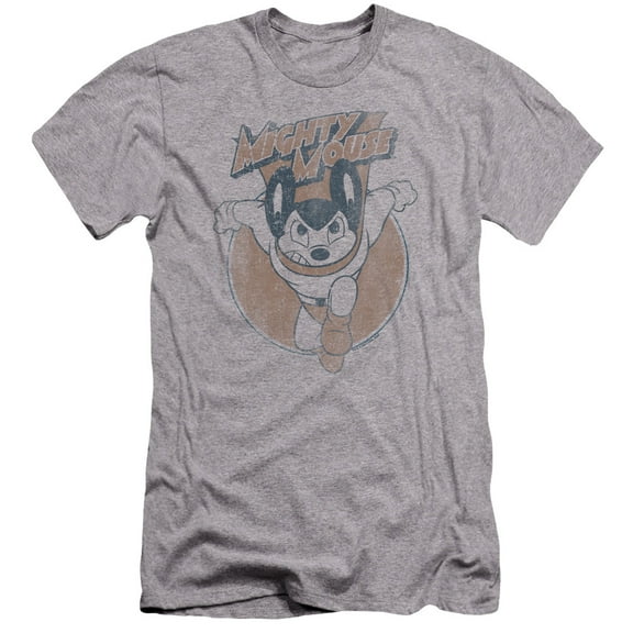 Mighty Mouse - Flying With Purpose - Premium Slim Fit Short Sleeve Shirt - XX-Large