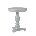 thumbnail image 3 of Linon Bree Table d'Appoint Ronde en Bois 20 Pouces P x 24,5 Pouces H avec Base Piédestal Tournée, Gris, 3 of 9