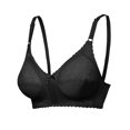 thumbnail image 1 of FashionOutfit Women's Wireless No Padded Lace Nursing Bras, 1 of 2