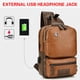 thumbnail image 2 of Vintage Multifunctional Chest Bag Soft Leather Crossbody Shoulder Bag Personalized Student Bag, 2 of 9