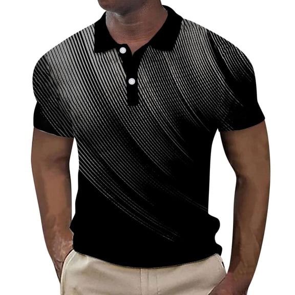adviicd Athletic Fit Polo Shirts for Men Men's Casual Solid Golf Shirts Outdoor Quick Dry Short Sleeve Polo Shirt Black,S
