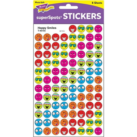 UPC: 0078628461558 | Trend Happy Smiles Super Sport Stickers Multicolor 800 / Pack (Quantity)