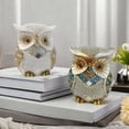 thumbnail image 5 of Owl Ornament Resin Crafts – Home Living Room, Desktop & Exhibition Hall Decor,Unique Valentines Day Gift For Men Or Women, 5 of 7