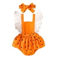 thumbnail image 3 of Toddler Baby Girls Halloween Dresses Kid Little Girls Fall Outfit Casual Cartoon Round Neck A-Line Party Dresses, 3 of 8