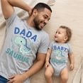 thumbnail image 2 of Dad and Son Shirt, Dada Saurus Baby Saurus Matching Family Shirts, Cute Dinosaur Dad Outfit, Father's Day Gift, Birthday Gift for Dad, 2 of 7