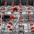 thumbnail image 2 of Blaustein, Alan 15x15 White Modern Wood Framed Museum Art Print Titled - Red Lanterns, 2 of 4