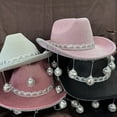 thumbnail image 4 of lanema Sparkling Cowboy Hat Glitters Glitter Wild for Bachelorette Party Disco Balls Glitter Cowboy Hat for Actor Actress, 4 of 12