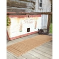 thumbnail image 4 of Unique Loom Outdoor Border Collection Area Rug - Checkered (2' 2" x 6' 1" Runner Light Brown), 4 of 12