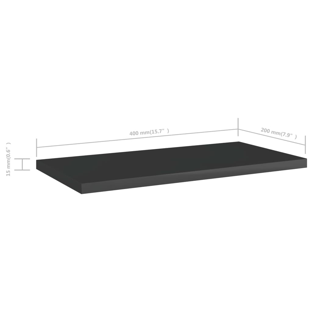 vidaXL Floating Shelf Wall Bookshelf Board for Living Room Engineered Wood