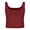 Wine, variant on Tank Tops for Women Sleeveless Solid Color Bateau Neck Casual Blouse