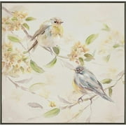 31.6 x 47.2 in. Birds on Flowering Branches Oil Painting
