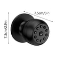 thumbnail image 3 of Spherical Smart Door Lock, Keyless Entry Password Mechanical Keypad with Aluminum Alloy & Stainless Steel, Waterproof IPX4, Home & Office Security, Black/Gray, 3 of 8