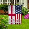 thumbnail image 4 of Flag American Half English Flag English American Friendship England U.S.A Patriotic Proud House Flag, Double-Sided Decorative Outdoor Flag, Patriotic Polyester Yard Flag 29.5 x 39.5 in, 4 of 5