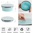 thumbnail image 4 of GIXUSIL Large Size Collapsible Bowl, Food Grade Silicone BPA Free, Foldable Expandable Cup Dish Portable Travel Bowl(42 OZ)Blue, 4 of 7