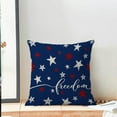 thumbnail image 2 of Independence Day Pillow Covers 18x18 Pack of 2 Blue White and Red Stars Freedom 4th of July Throw Pillow Covers,Patriotic Farmhouse Decoration Memorial Day Cushion Case for Home Sofa Outdoor, 2 of 6