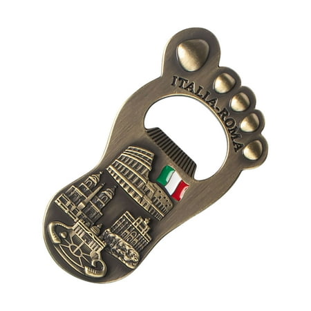 

Xipoxipdo Foot Refrigerator Sticker Opener Creative Vintage Alloy Travel Souvenirs Handicrafts Bottles Opener