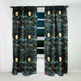 thumbnail image 3 of Designart "Celestial Azure V" Boho Blackout Curtain Single Panel, 3 of 4