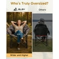 thumbnail image 5 of Slsy Oversized Folding Camping Chair, 500lbs Heavy Duty Portable Oversize Outdoor Chair for Adults, Fully Padded Lawn & Sports Chair, Patio Lounge Camping Seat, 5 of 8