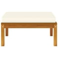 thumbnail image 5 of vidaXL Footrest with Cream White Cushion Solid Acacia Wood, 5 of 7