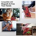 thumbnail image 3 of Designed for  14 Pro Max Leather Case [Compatible with Mag-Safe] with Stand  Shockproof Back Slim Protective Phone Case for Men Women  6.7”, 3 of 6