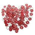 thumbnail image 6 of ELAYARD 100Pcs Red Numbered Metal Keychain Tags for Organized Key Identification and Storage, 6 of 8